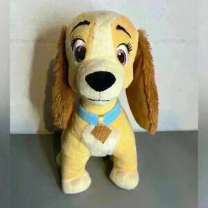 Disney's Lady and the Tramp 11" Plush Lady  Stuffed Animal, Dog, Cocker Spaniel